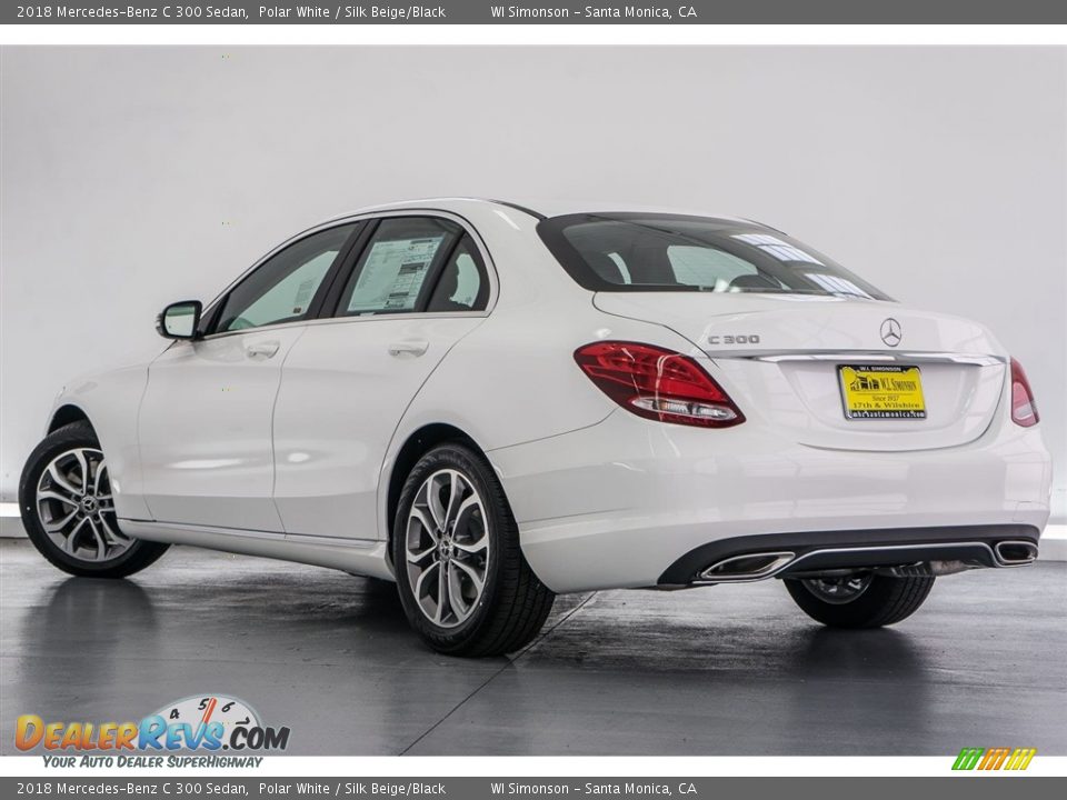 2018 Mercedes-Benz C 300 Sedan Polar White / Silk Beige/Black Photo #3