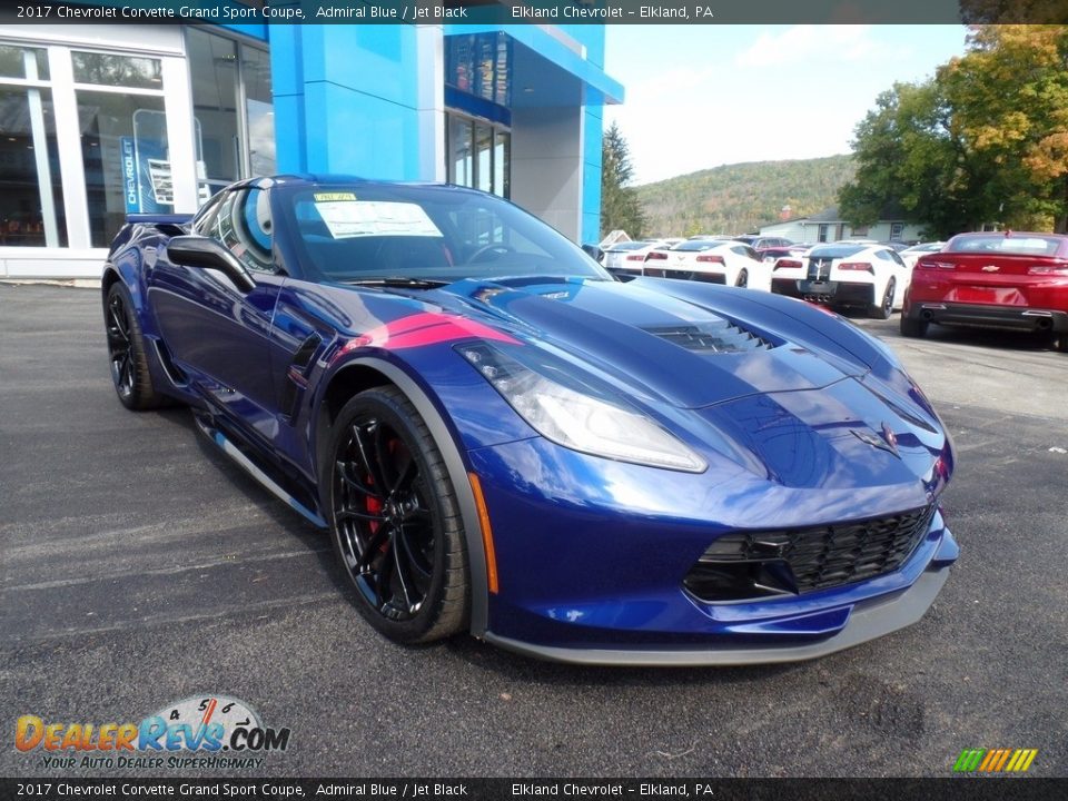 2017 Chevrolet Corvette Grand Sport Coupe Admiral Blue / Jet Black Photo #10