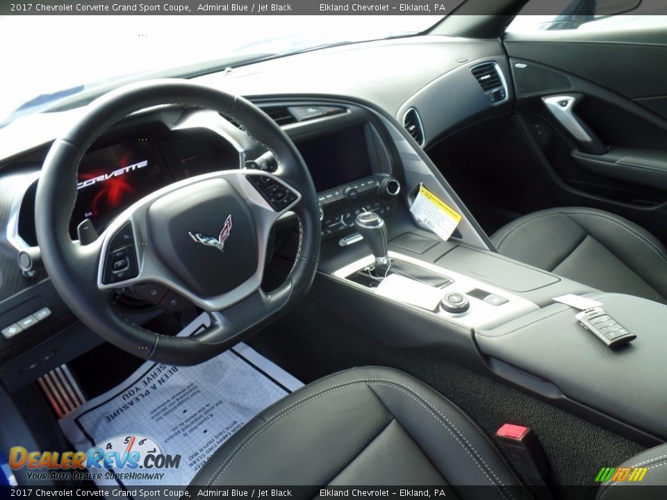 2017 Chevrolet Corvette Grand Sport Coupe Admiral Blue / Jet Black Photo #15