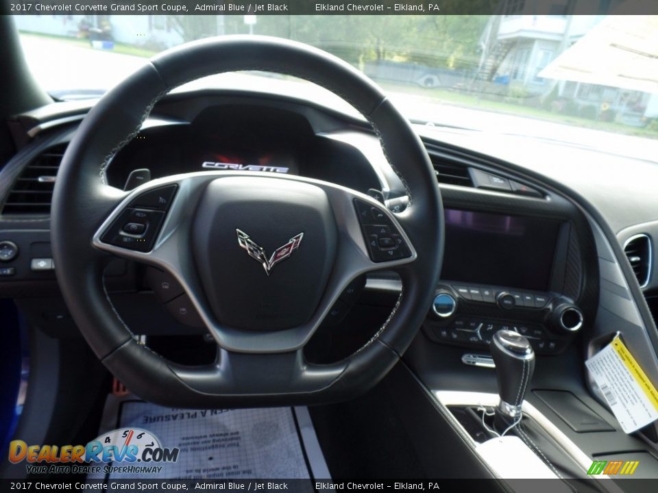 2017 Chevrolet Corvette Grand Sport Coupe Admiral Blue / Jet Black Photo #16