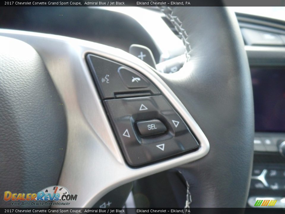 2017 Chevrolet Corvette Grand Sport Coupe Admiral Blue / Jet Black Photo #18