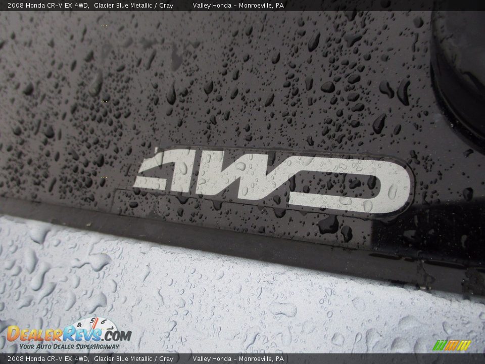 2008 Honda CR-V EX 4WD Glacier Blue Metallic / Gray Photo #5