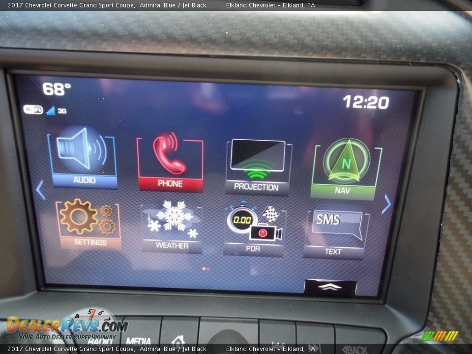 2017 Chevrolet Corvette Grand Sport Coupe Admiral Blue / Jet Black Photo #23