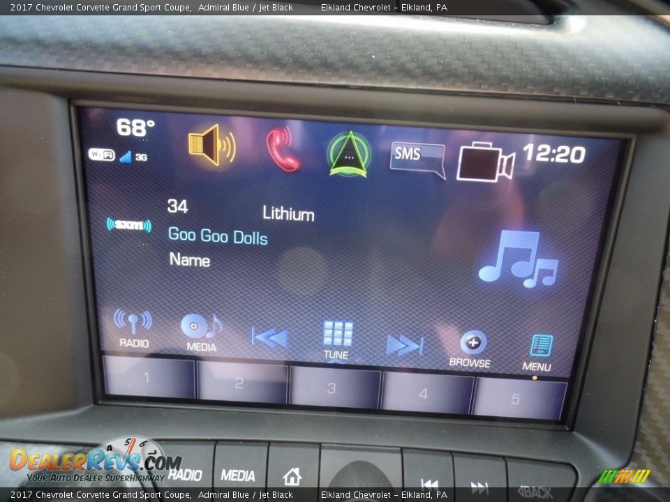 2017 Chevrolet Corvette Grand Sport Coupe Admiral Blue / Jet Black Photo #24