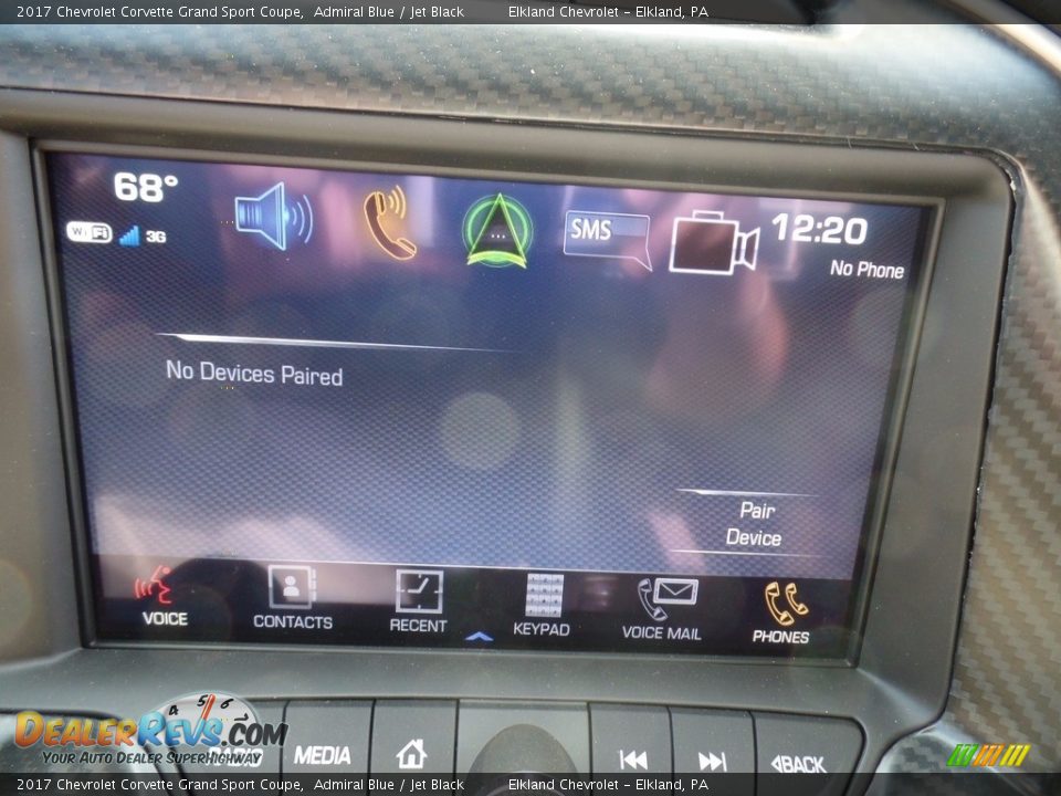 2017 Chevrolet Corvette Grand Sport Coupe Admiral Blue / Jet Black Photo #25