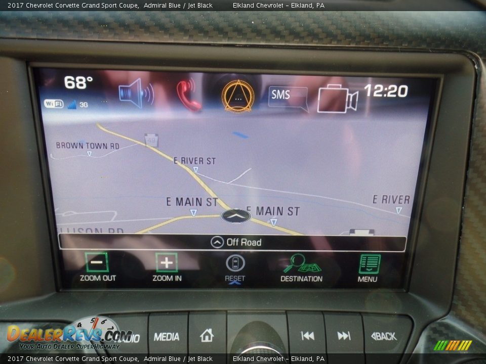 2017 Chevrolet Corvette Grand Sport Coupe Admiral Blue / Jet Black Photo #26