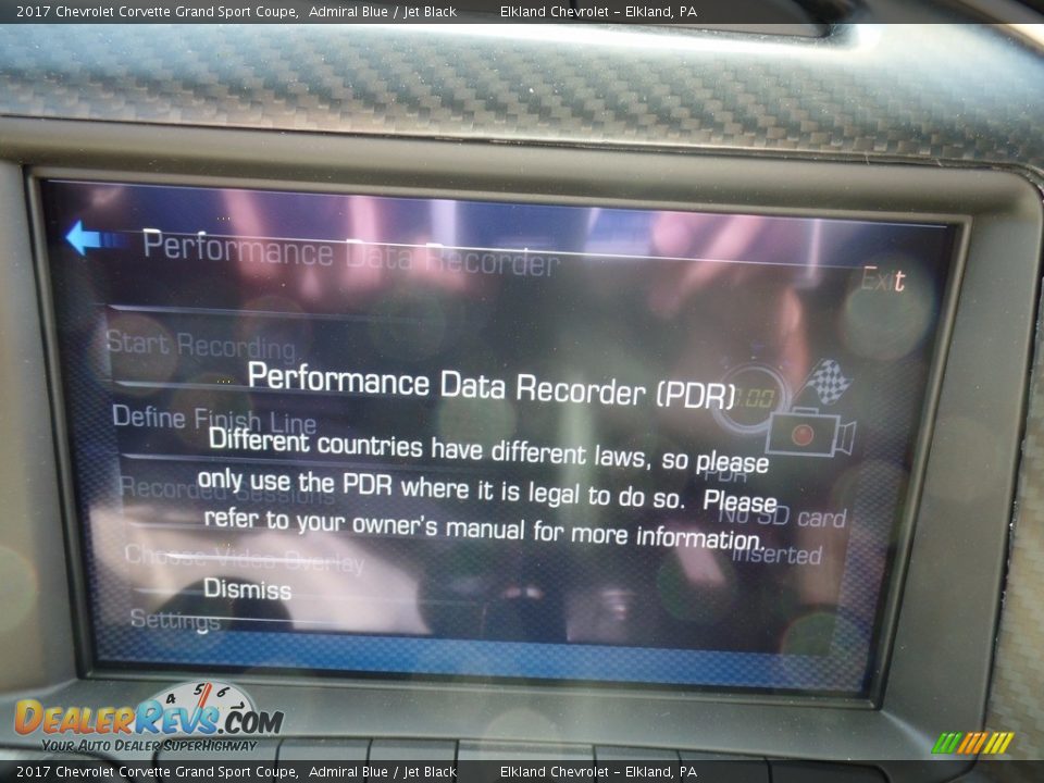 2017 Chevrolet Corvette Grand Sport Coupe Admiral Blue / Jet Black Photo #28