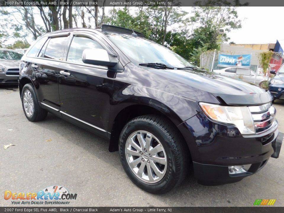 2007 Ford Edge SEL Plus AWD Black / Charcoal Black Photo #1