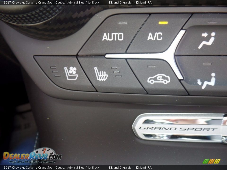 2017 Chevrolet Corvette Grand Sport Coupe Admiral Blue / Jet Black Photo #32