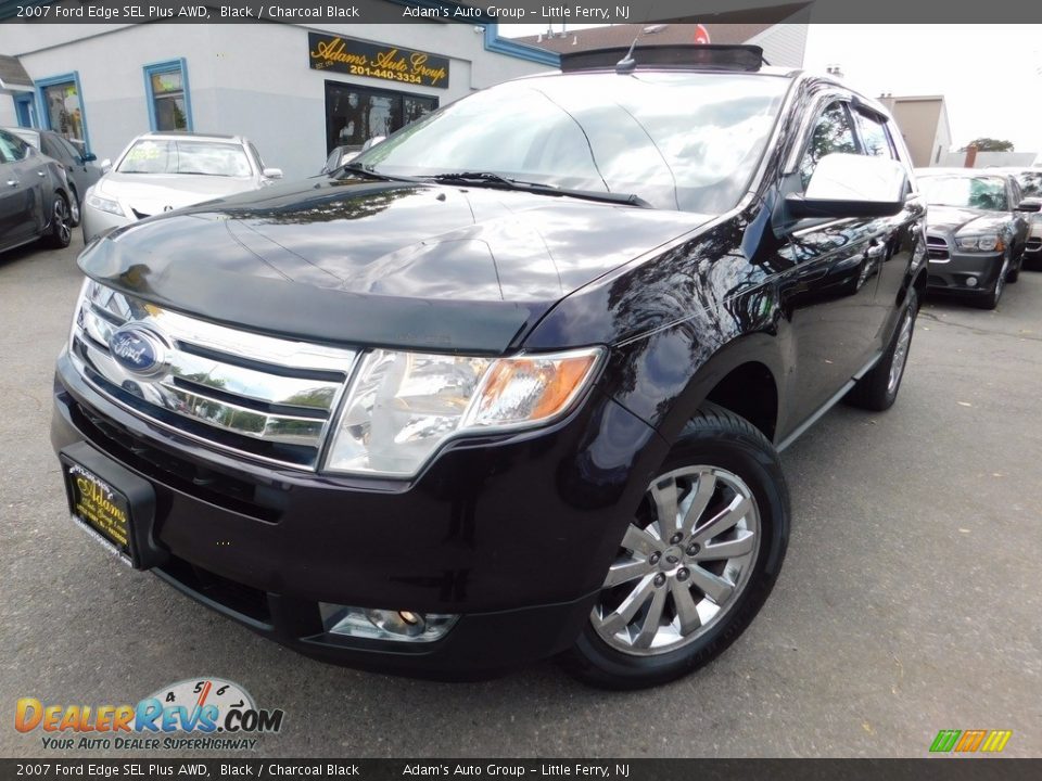 2007 Ford Edge SEL Plus AWD Black / Charcoal Black Photo #2