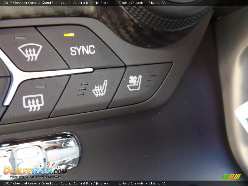2017 Chevrolet Corvette Grand Sport Coupe Admiral Blue / Jet Black Photo #33