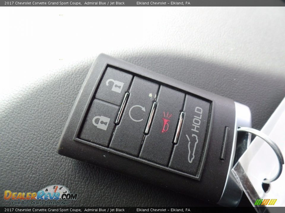 2017 Chevrolet Corvette Grand Sport Coupe Admiral Blue / Jet Black Photo #36