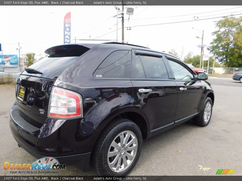 2007 Ford Edge SEL Plus AWD Black / Charcoal Black Photo #5