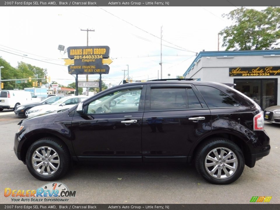 2007 Ford Edge SEL Plus AWD Black / Charcoal Black Photo #8