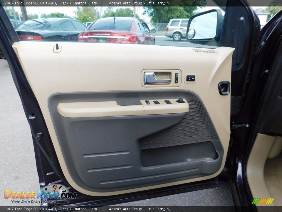 2007 Ford Edge SEL Plus AWD Black / Charcoal Black Photo #10