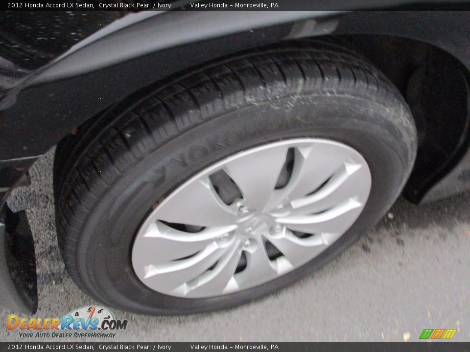 2012 Honda Accord LX Sedan Crystal Black Pearl / Ivory Photo #6
