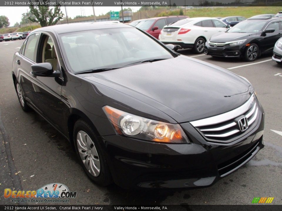 2012 Honda Accord LX Sedan Crystal Black Pearl / Ivory Photo #7