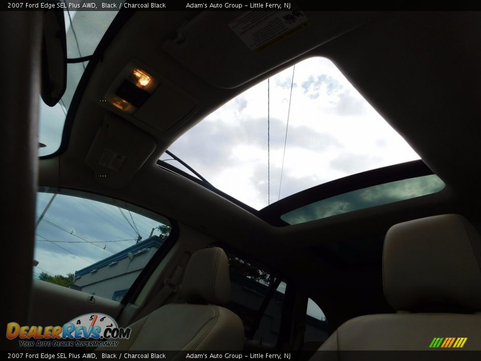 2007 Ford Edge SEL Plus AWD Black / Charcoal Black Photo #13