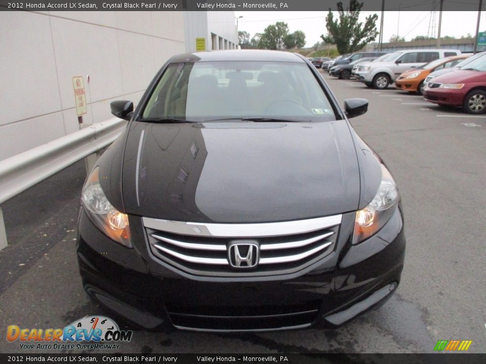 2012 Honda Accord LX Sedan Crystal Black Pearl / Ivory Photo #8