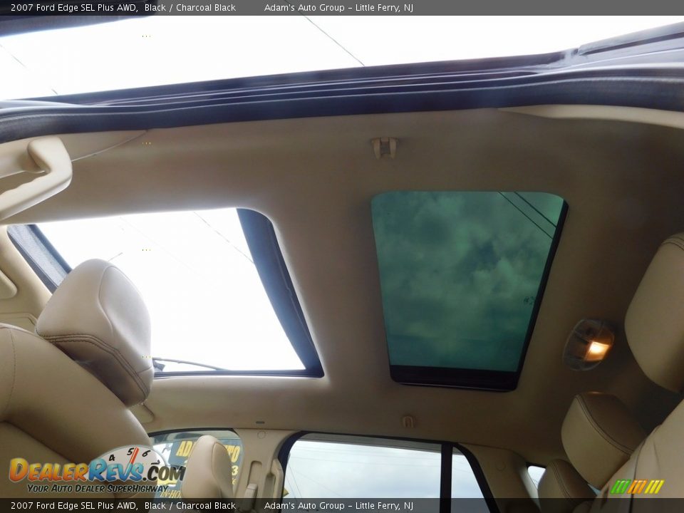 2007 Ford Edge SEL Plus AWD Black / Charcoal Black Photo #14