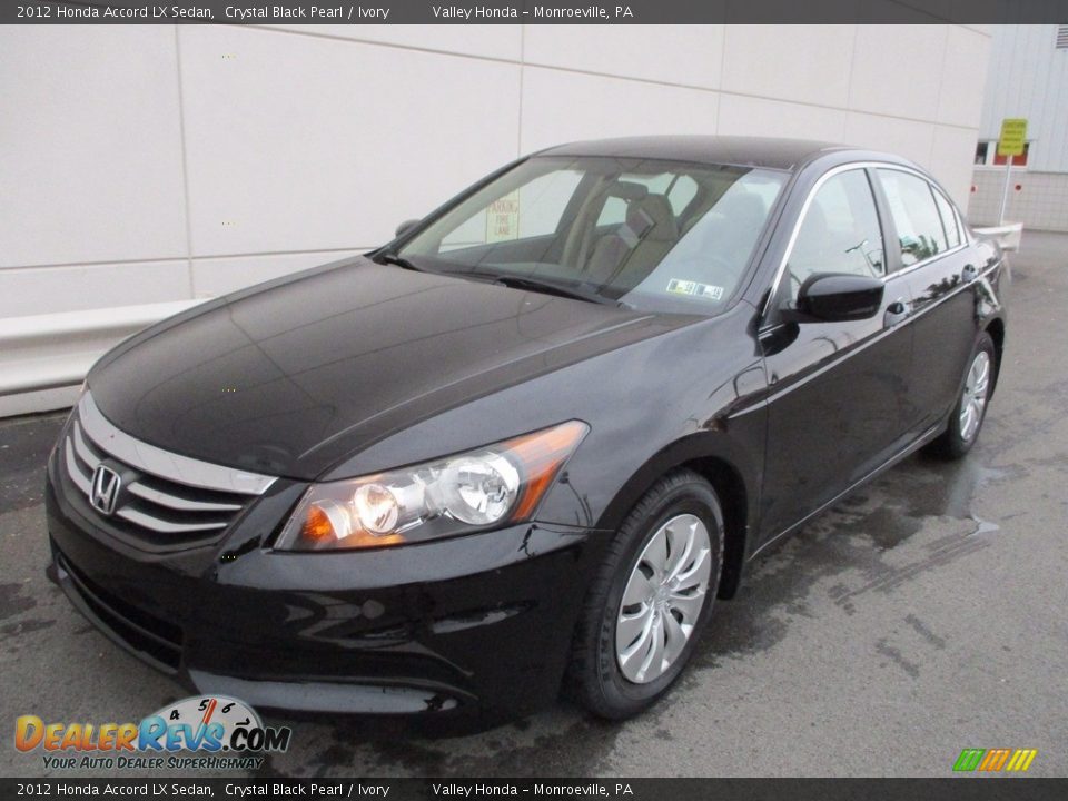 2012 Honda Accord LX Sedan Crystal Black Pearl / Ivory Photo #9