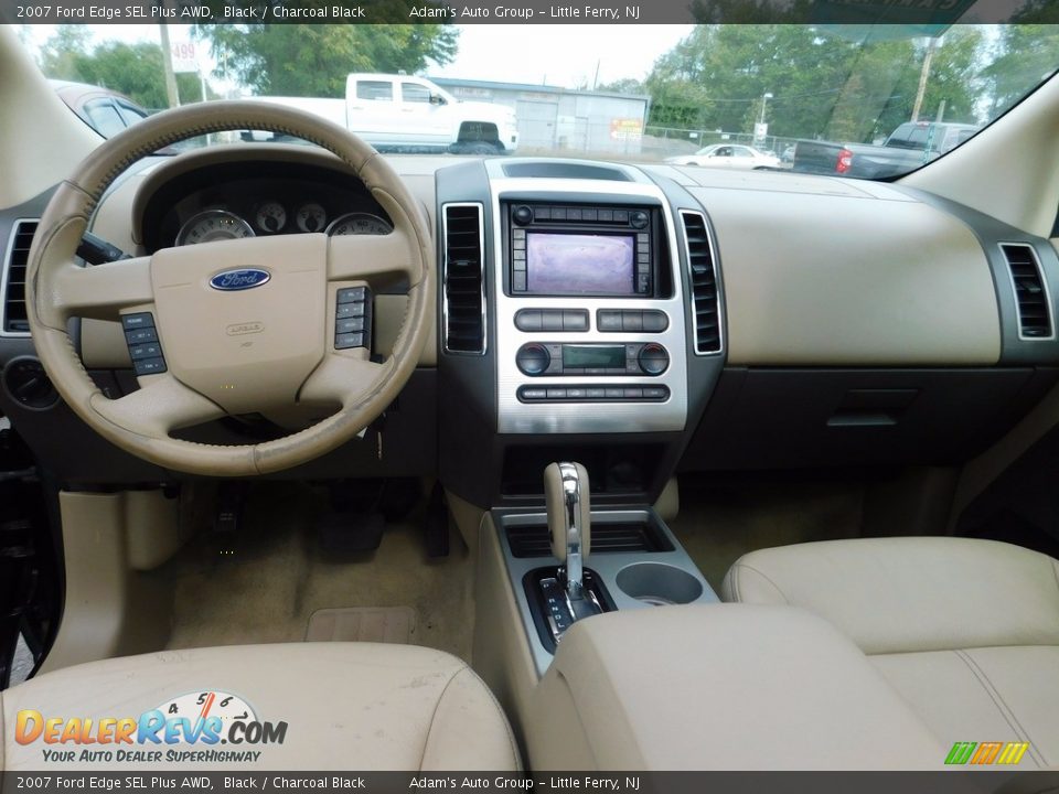 2007 Ford Edge SEL Plus AWD Black / Charcoal Black Photo #15