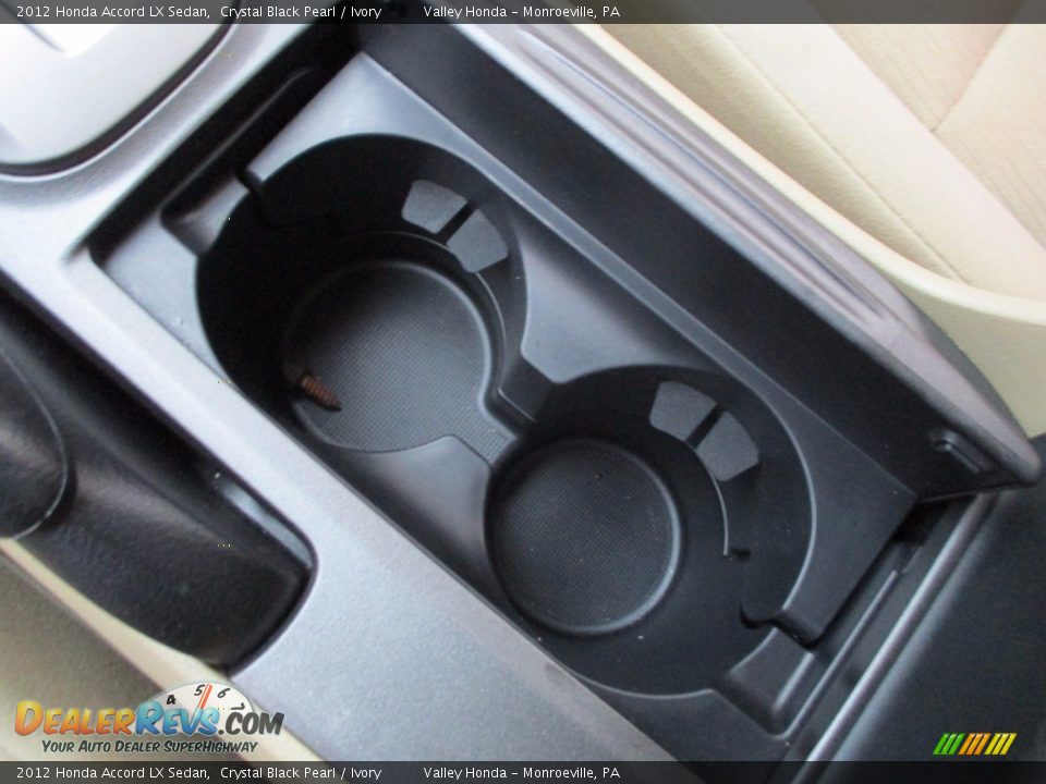 2012 Honda Accord LX Sedan Crystal Black Pearl / Ivory Photo #18