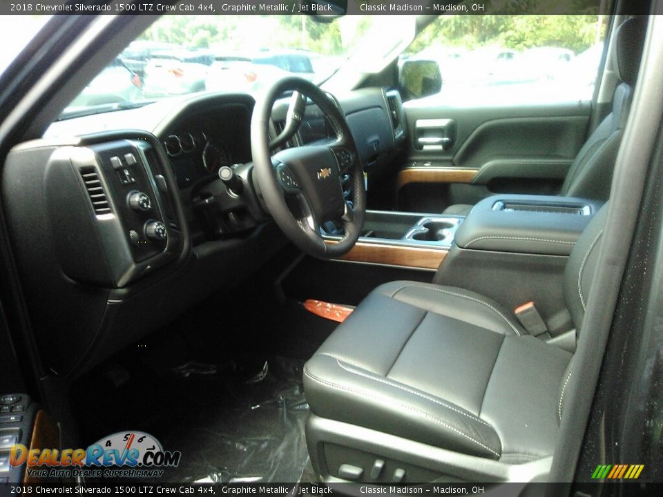 2018 Chevrolet Silverado 1500 LTZ Crew Cab 4x4 Graphite Metallic / Jet Black Photo #3