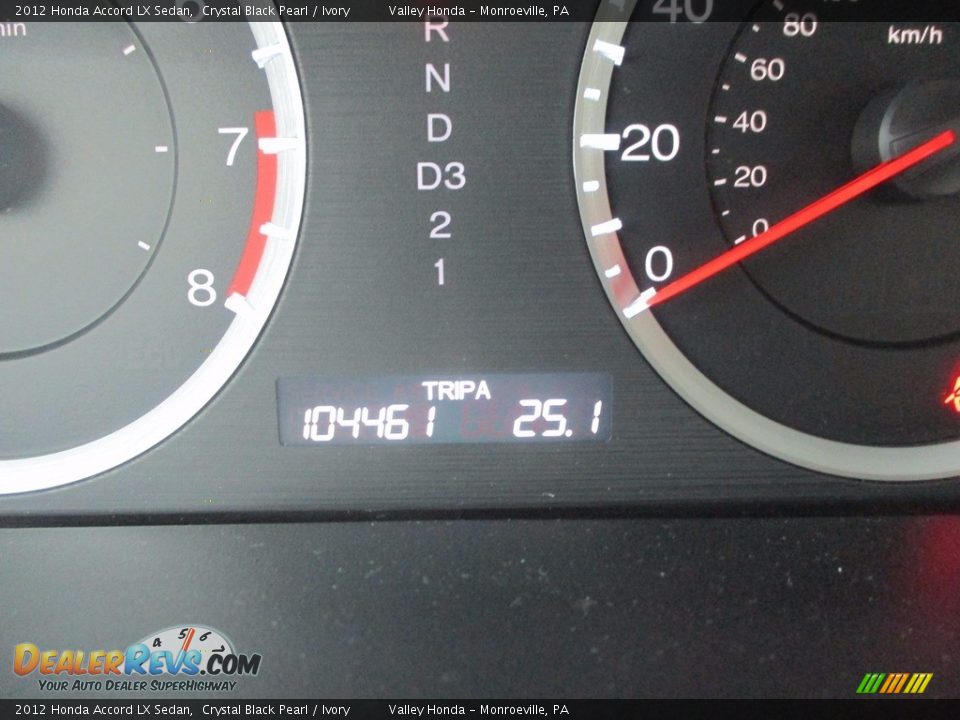 2012 Honda Accord LX Sedan Crystal Black Pearl / Ivory Photo #20