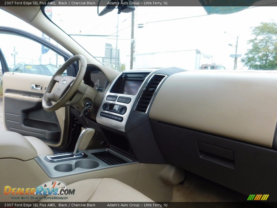 2007 Ford Edge SEL Plus AWD Black / Charcoal Black Photo #27