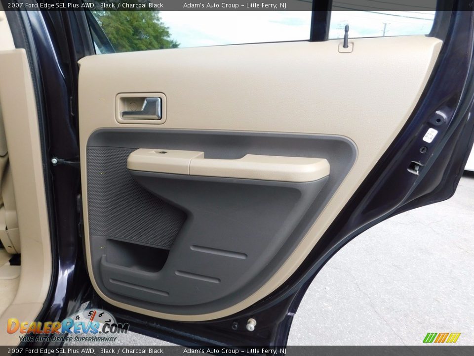 2007 Ford Edge SEL Plus AWD Black / Charcoal Black Photo #28