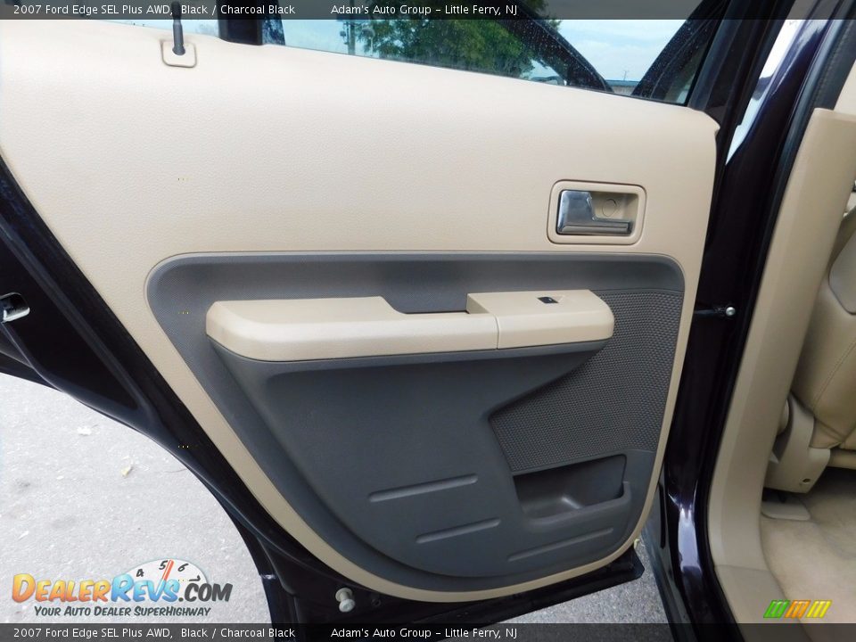 2007 Ford Edge SEL Plus AWD Black / Charcoal Black Photo #32