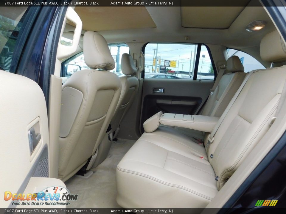 2007 Ford Edge SEL Plus AWD Black / Charcoal Black Photo #33
