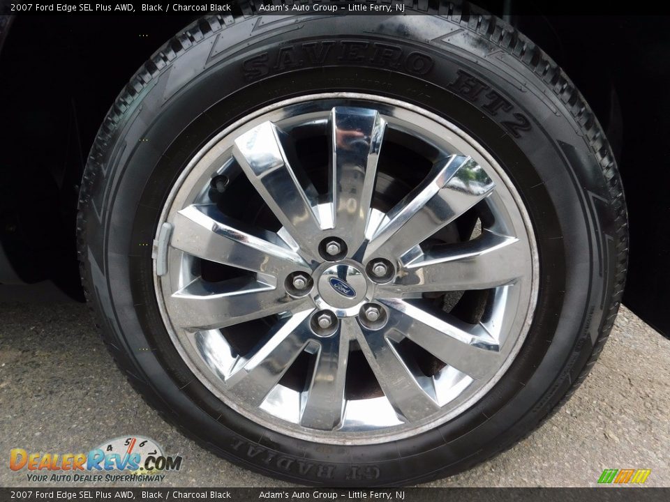 2007 Ford Edge SEL Plus AWD Black / Charcoal Black Photo #34