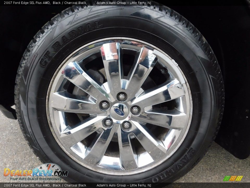 2007 Ford Edge SEL Plus AWD Black / Charcoal Black Photo #35