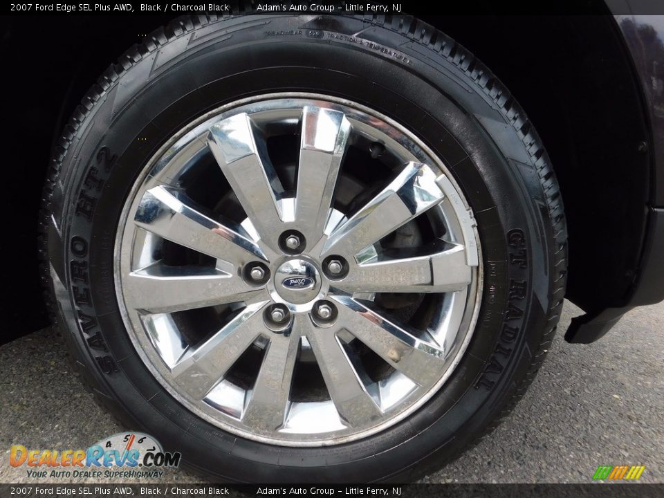 2007 Ford Edge SEL Plus AWD Black / Charcoal Black Photo #36