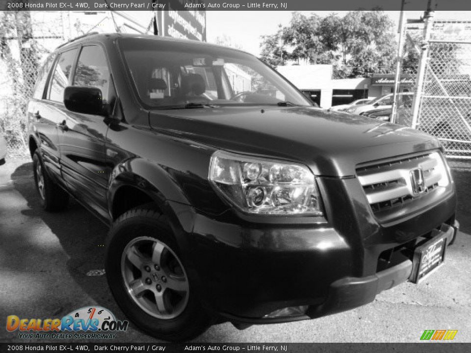 2008 Honda Pilot EX-L 4WD Dark Cherry Pearl / Gray Photo #1