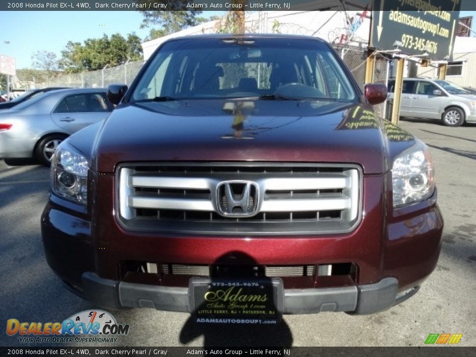2008 Honda Pilot EX-L 4WD Dark Cherry Pearl / Gray Photo #2