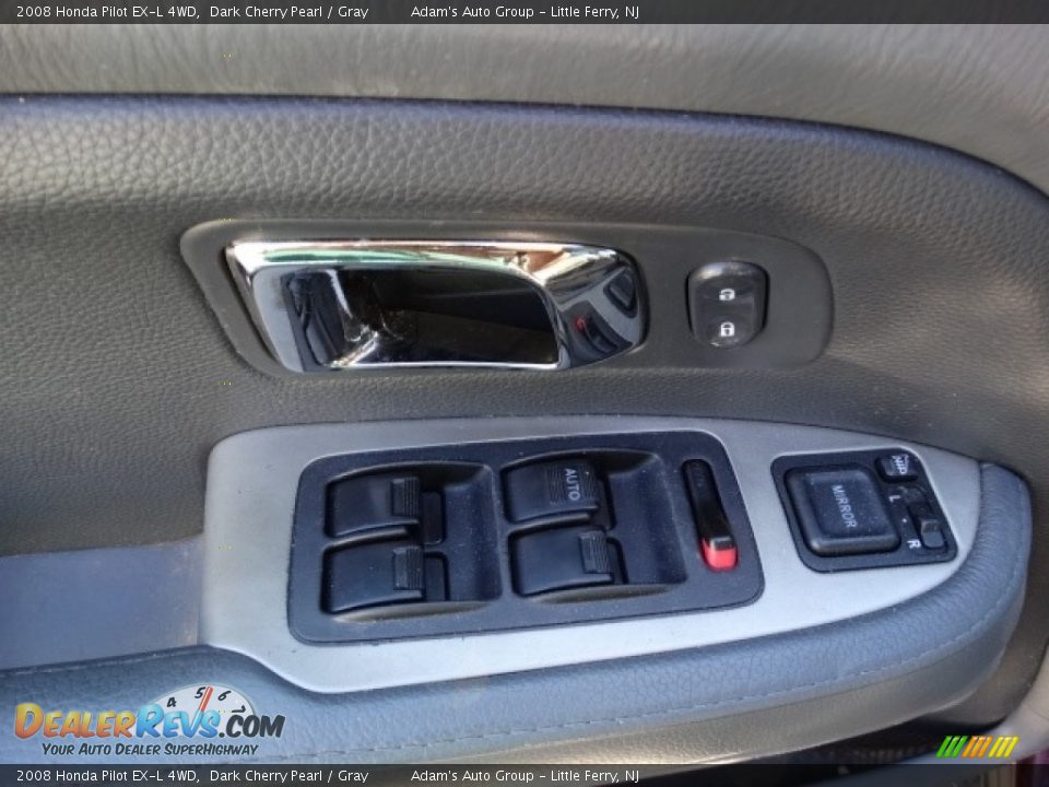 2008 Honda Pilot EX-L 4WD Dark Cherry Pearl / Gray Photo #8