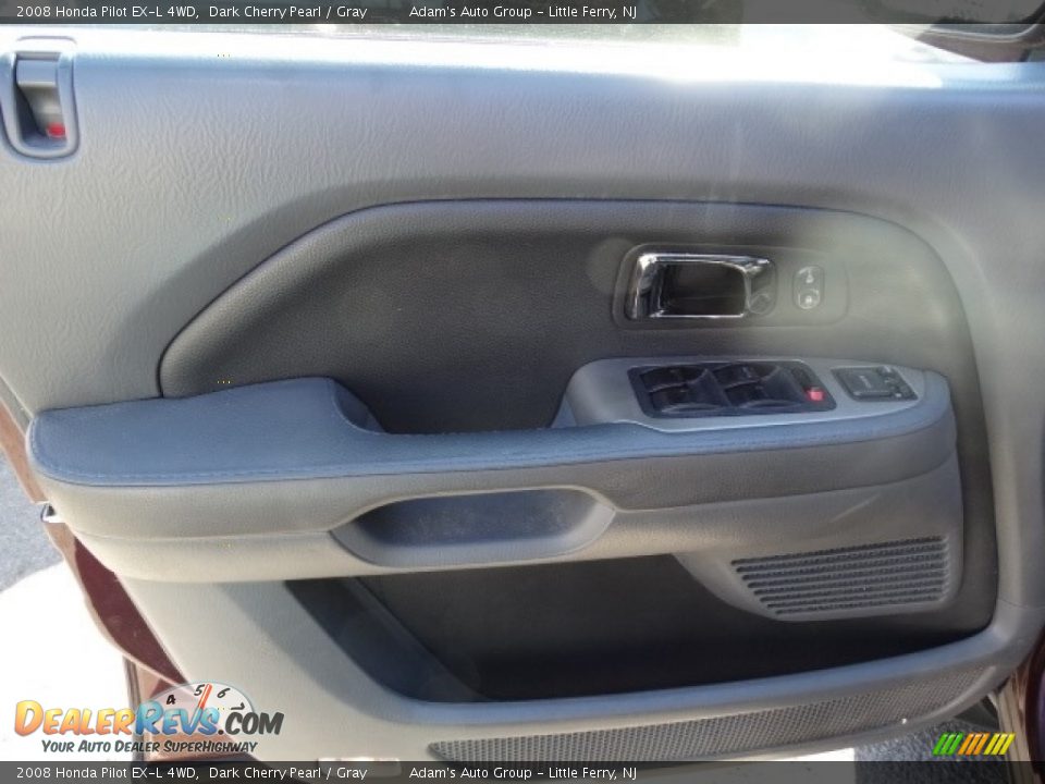 2008 Honda Pilot EX-L 4WD Dark Cherry Pearl / Gray Photo #9