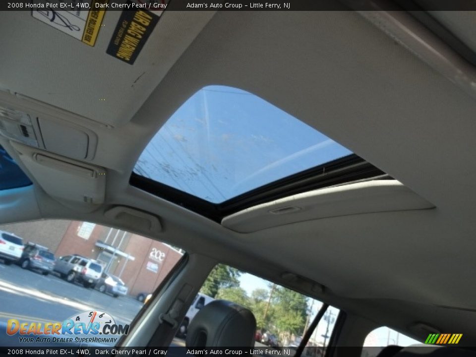 2008 Honda Pilot EX-L 4WD Dark Cherry Pearl / Gray Photo #12