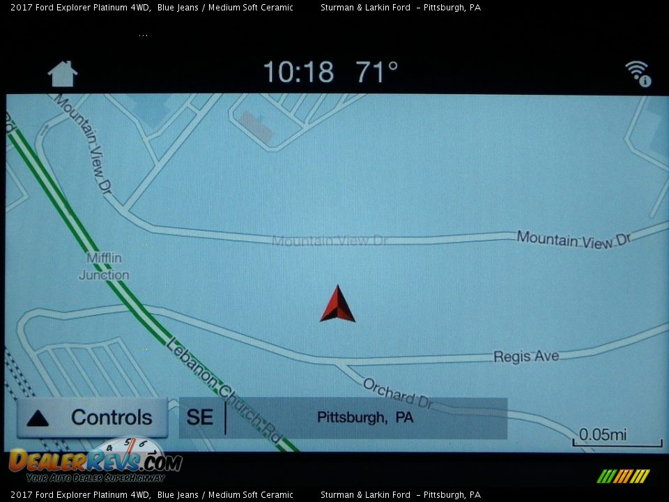 2017 Ford Explorer Platinum 4WD Blue Jeans / Medium Soft Ceramic Photo #13