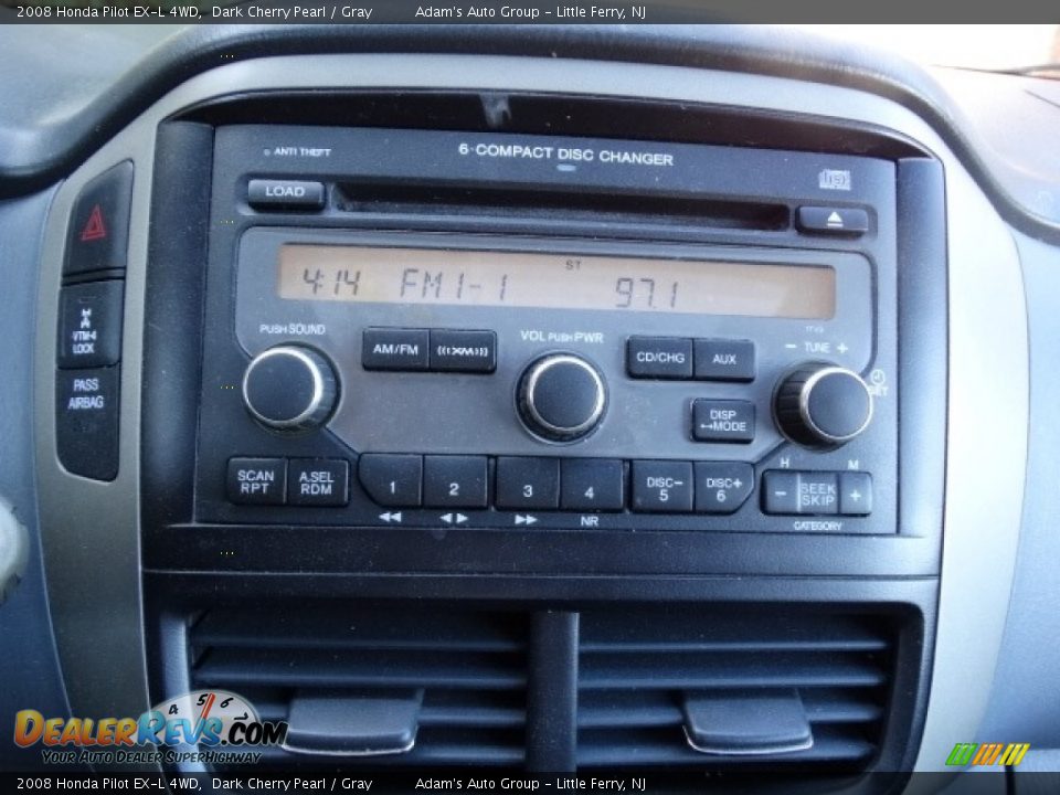 2008 Honda Pilot EX-L 4WD Dark Cherry Pearl / Gray Photo #20