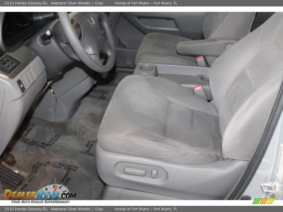 2010 Honda Odyssey EX Alabaster Silver Metallic / Gray Photo #11