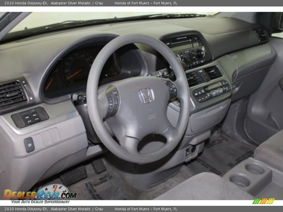 2010 Honda Odyssey EX Alabaster Silver Metallic / Gray Photo #12