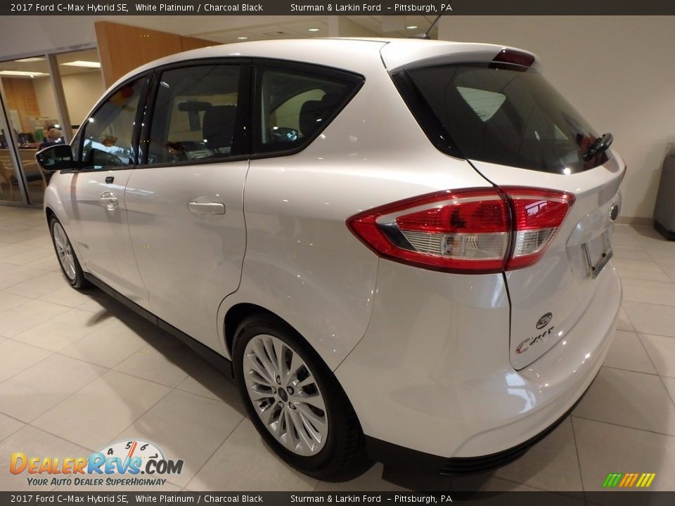 2017 Ford C-Max Hybrid SE White Platinum / Charcoal Black Photo #4