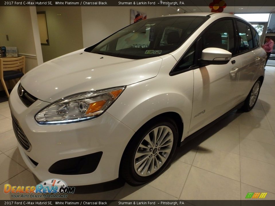 2017 Ford C-Max Hybrid SE White Platinum / Charcoal Black Photo #5