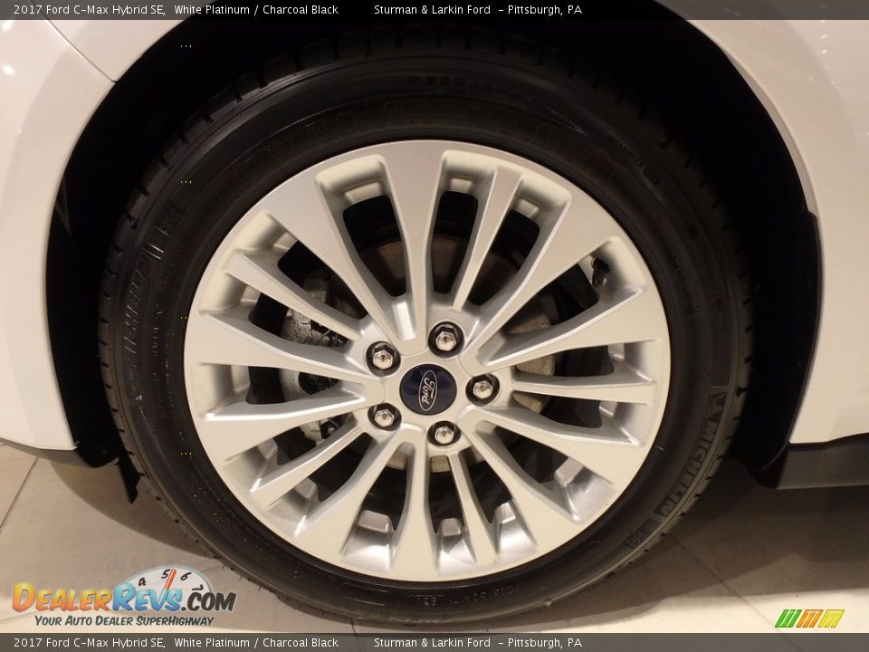 2017 Ford C-Max Hybrid SE White Platinum / Charcoal Black Photo #6