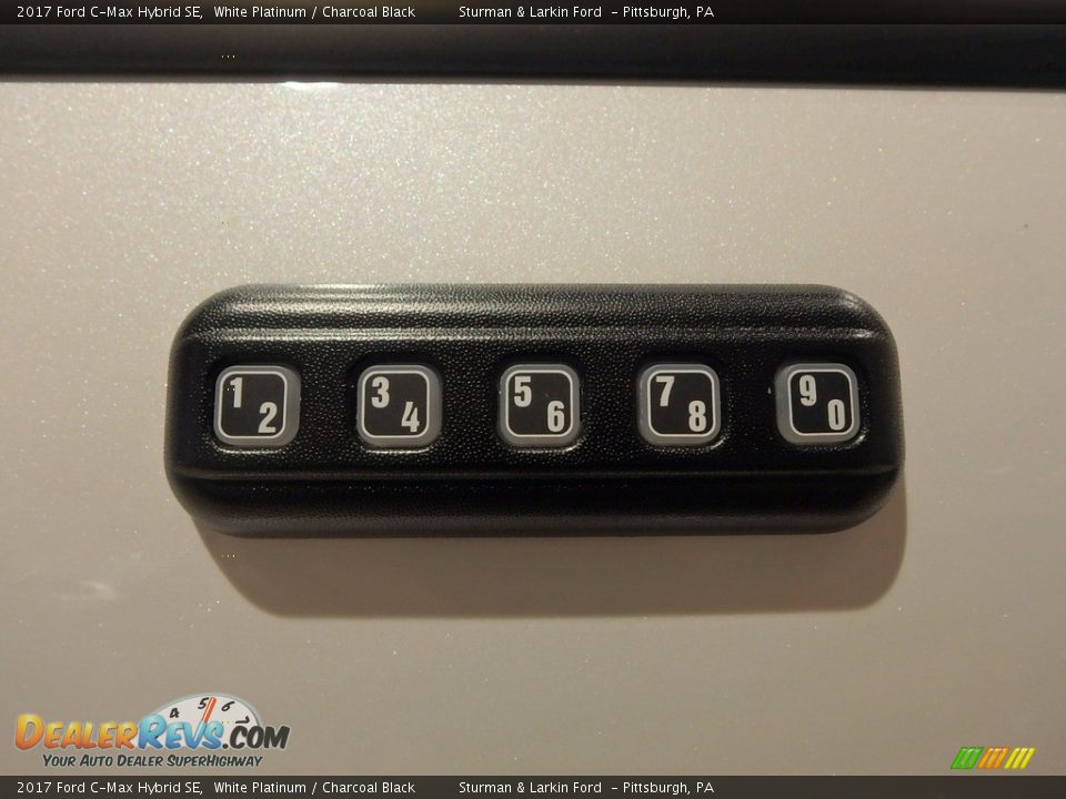 2017 Ford C-Max Hybrid SE White Platinum / Charcoal Black Photo #7
