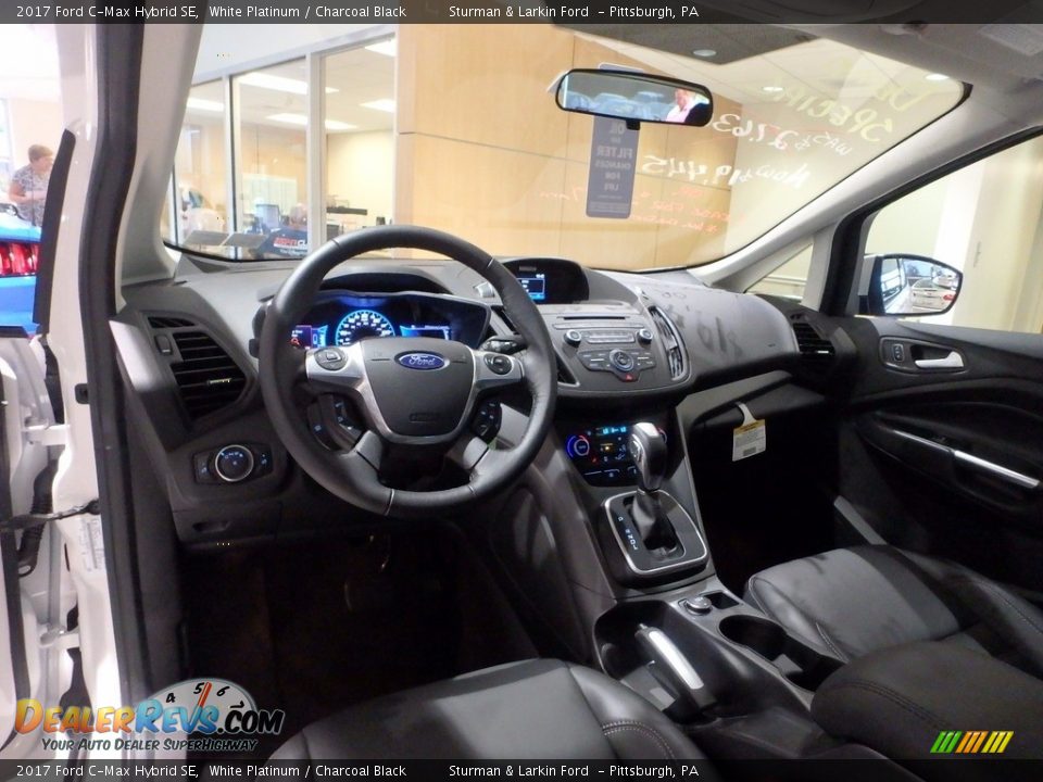 2017 Ford C-Max Hybrid SE White Platinum / Charcoal Black Photo #10
